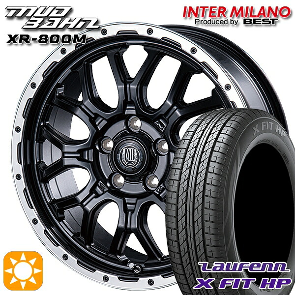エクストレイル フォレスター 225/60R17 99H ラウフェン X FIT HP LA41 インターミラノ マッドバーン XR-800M MBK/RP 17インチ 7.0J 5H114.3 サマータイヤホイールセット|タイヤホイール激安王国