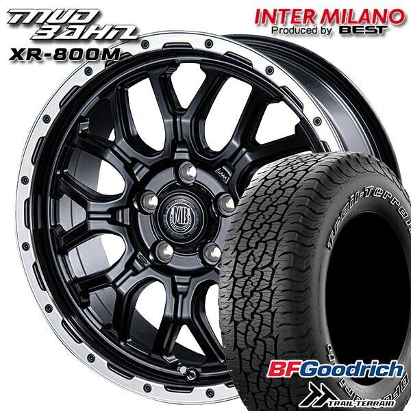 245/65R17 111T ORWL BFグッドリッチ トレールテレーン インターミラノ マッドバーン XR-800M MBK/RP 17インチ 7.0J 5H114.3 サマータイヤホイールセット