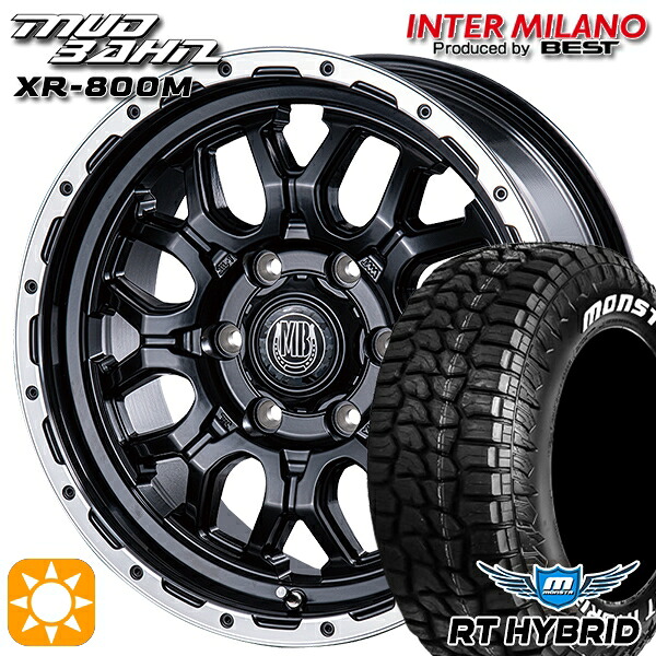285/70R17 121/118Q LT RWL モンスタ RTハイブリッド インターミラノ マッドバーン XR-800M MBK/RP 17インチ 7.5J 6H139.7 サマータイヤホイールセット|タイヤホイール激安王国