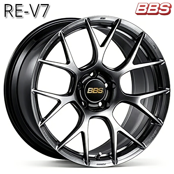 18インチ 7.5J 5H100 +48 BBS RE-V7 【RE-V7016】 ダイヤモンドブラック(DB) アルミホイール単品 4本(1台分)送料無料 |タイヤホイール激安王国