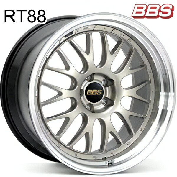 【楽天市場】【19インチ 9.5J 5H108 +23.7】BBS RT88 [RT88-049] ホワイトゴールド×ブラックブライトダイヤ ...