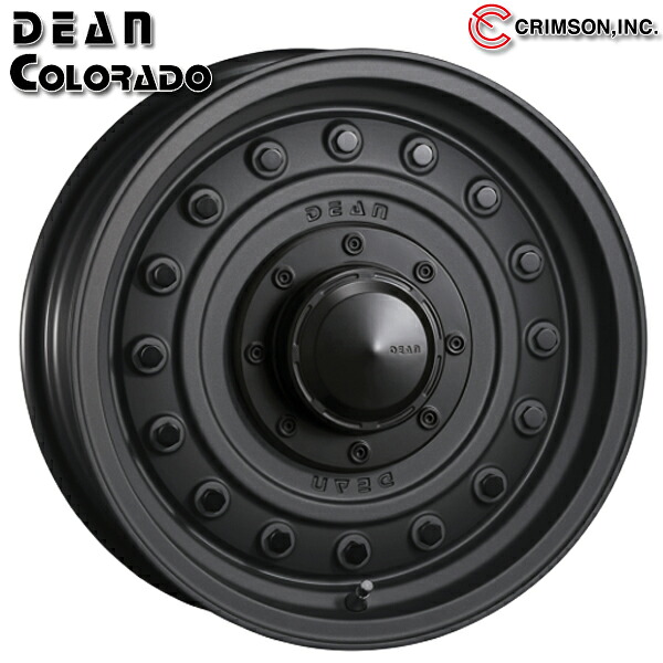 16インチ 5.5J 5H139.7 +20 CRIMSON クリムソン ディーン コロラド マットチャコールブラック アルミホイール単品 4本（1台分）送料無料 ｜タイヤホイール激安王国