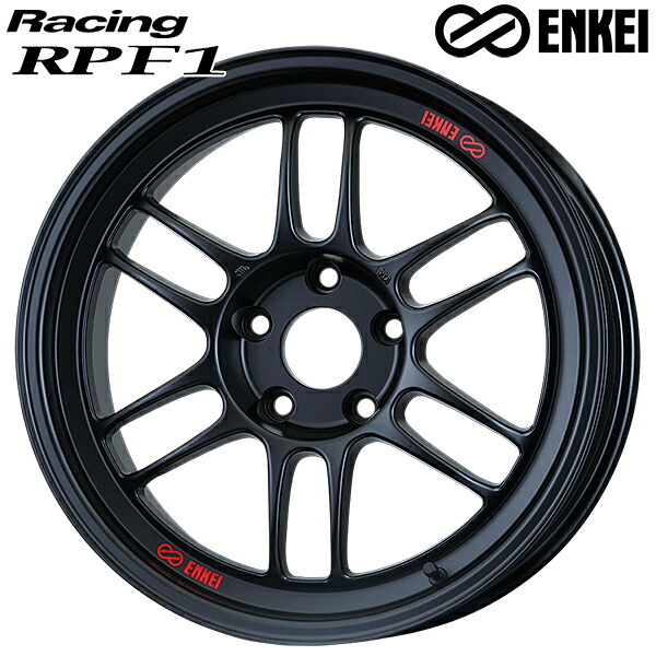 18インチ 9.0J 5H114.3 +35 ENKEI エンケイ レーシング RPF1 マットブラック アルミホイール単品 4本(1台分)送料無料 |タイヤホイール激安王国