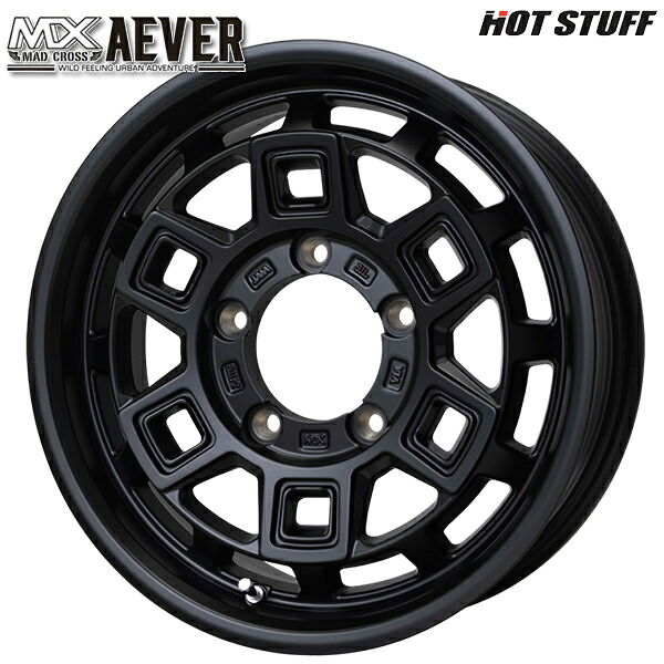 16インチ 5.5J 5H139.7 +20 HotStuff マッドクロス アイヴァー MTBK アルミホイール単品 4本(1台分)送料無料 |タイヤホイール激安王国