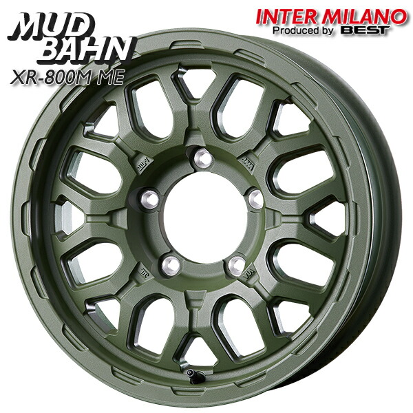 インターミラノ マッドバーン XR-800M ME サイズ：16インチ 5.5J HOLE/PCD：5H 139.7 インセット：20 カラー：チッピンググリーン（CGR） アルミホイール単品 1本 4本以上送料無料 ※※個人宅への配送不可※※ ｜タイヤホイール激安王国