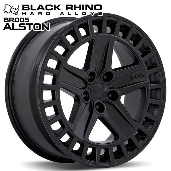 【20インチ 8.5J 5H120 +25】ブラックライノ BR005 ALSTON オルストン MATTE BLACK（マットブラック） アルミホイール単品 4本（1台分）送料無料 127,920円