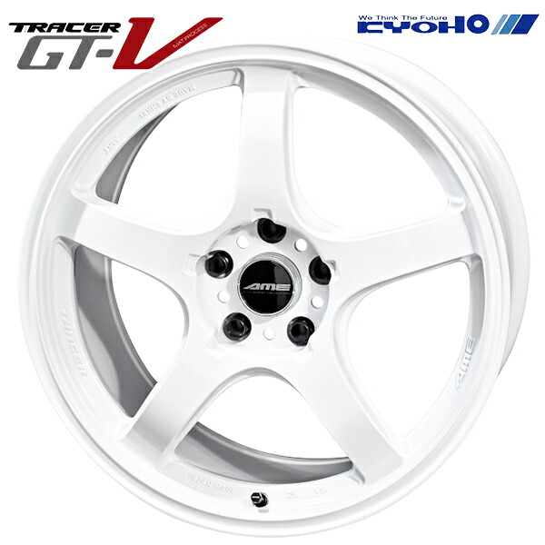 17インチ 7.5J 5H114.3 +48 KYOHO トレーサー GTV WH アルミホイール単品 4本（1台分）送料無料 65,340円