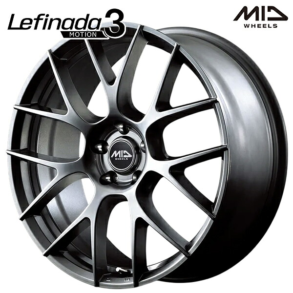 【17インチ 7.0J 5H114.3 +40】MID レフィナーダ モーション3 HMC アルミホイール単品 4本（1台分）送料無料｜タイヤホイール激安王国