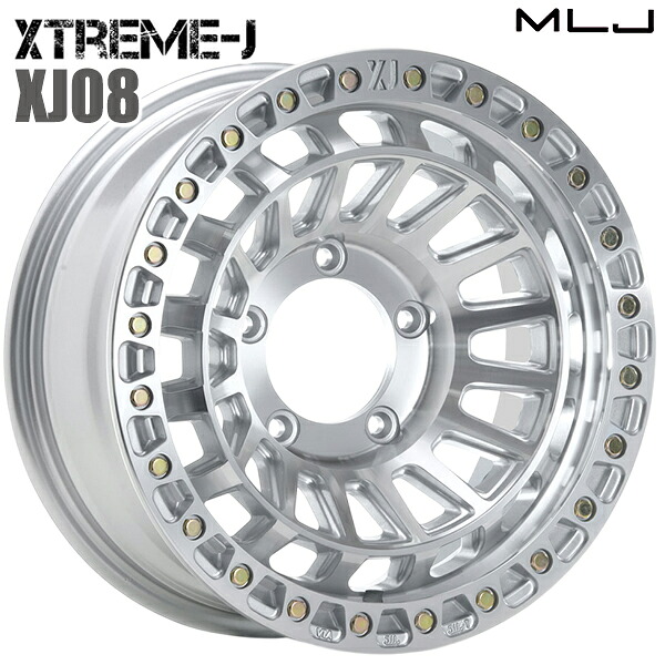【16インチ 6.0J 5H139.7 -5】MLJ エクストリームJ XJ08 グロスマシンド アルミホイール単品 1本 4本以上送料無料