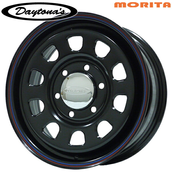 DAYTONA 16インチ ブラックスチールホイール 2個セット② スチールホイール SST デイトナ DAYTONA 16インチ 6H139.7 8J