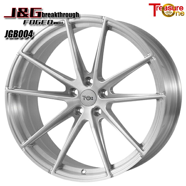 21インチ 9.0J 5H114.3 0~33 トレジャーワン 鍛造 J&G ブレイクスルー JGB004 ブラッシュド アルミホイール単品 1本 4本以上送料無料 ■受注生産商品■ |タイヤホイール激安王国