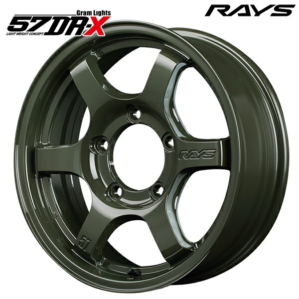 16インチ 6.5J 6H139.7 +38 RAYS レイズ グラムライツ 57DR-X リミテッドエディション DXZ（ジャングルグリーン） アルミホイール単品 4本（1台分）送料無料 67,100円