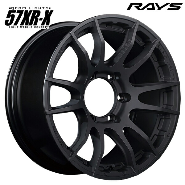 16インチ 6.0J 5H139.7 +5 RAYS レイズ グラムライツ 57XR-X B2（ブラックグラファイト） アルミホイール単品 4本（1台分）送料無料