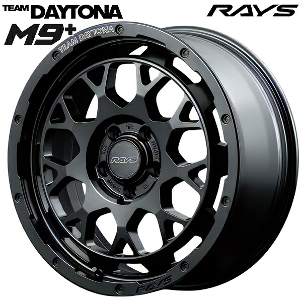 17インチ 7.0J 5H127 +40 RAYS レイズ チームデイトナ M9+ BOJ アルミホイール単品 4本（1台分）送料無料