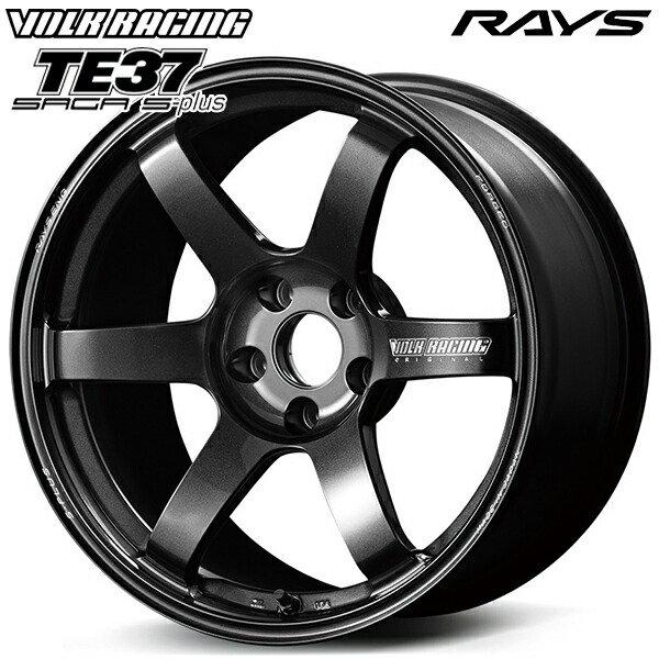 至上 8.0J MM 1本 45 RAYS ボルクレーシング ダイヤモンドダークガンメタ TE37サーガ 18インチ 4本以上送料無料 5H114.3  Sプラス 車用品