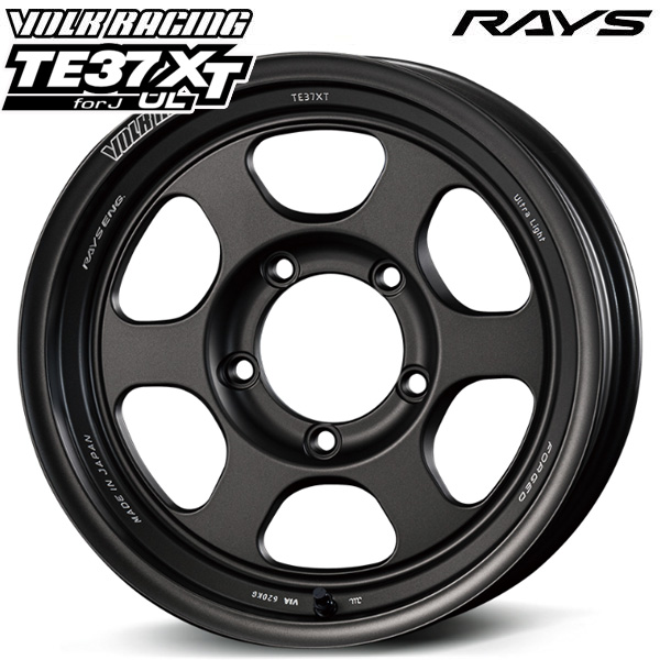 16インチ 6.0J 5H139.7 -6 RAYS ボルクレーシング TE37XT for J UL MT（マットガンブラック） アルミホイール単品 4本（1台分）送料無料