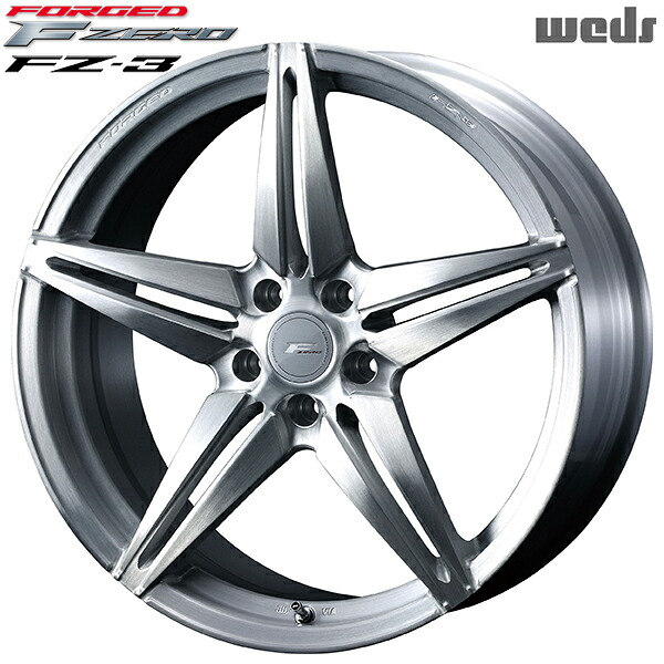 21インチ 9.0J 5H114.3 +35 Weds 鍛造 F ZERO FZ-3 ブラッシュド アルミホイール単品 4本(1台分) 送料無料 |タイヤホイール激安王国