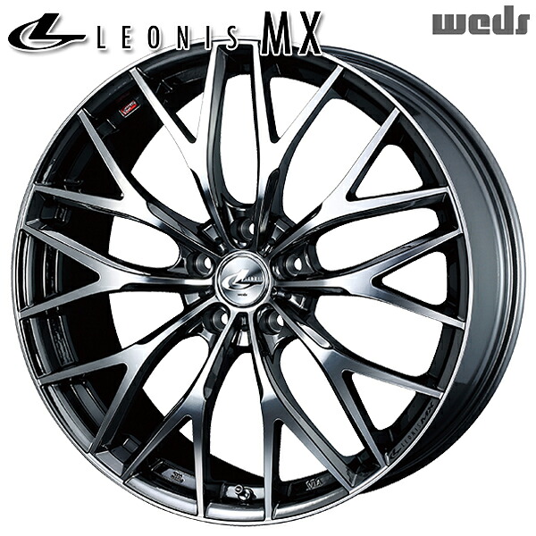 18インチ 7.0J 5H100 +47 Weds レオニス MX BMCMC （ブラックメタルコート ミラーカット） アルミホイール単品 1本 4本以上送料無料 ｜タイヤホイール激安王国