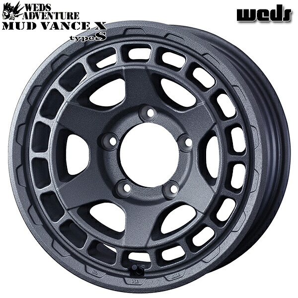 16インチ 6.0J 5H139.7 -5 Weds ウェッズ マッドヴァンスX タイプS フリントグレー アルミホイール単品 1本 4本以上送料無料 |タイヤホイール激安王国