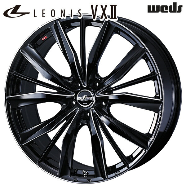 【21インチ 7.5J 5H114.3 +34】ウェッズ レオニスVX2 BKSC（ブラックSCマシニング） アルミホイール単品 1本 4本以上送料無料 ※個人宅への配送不可※