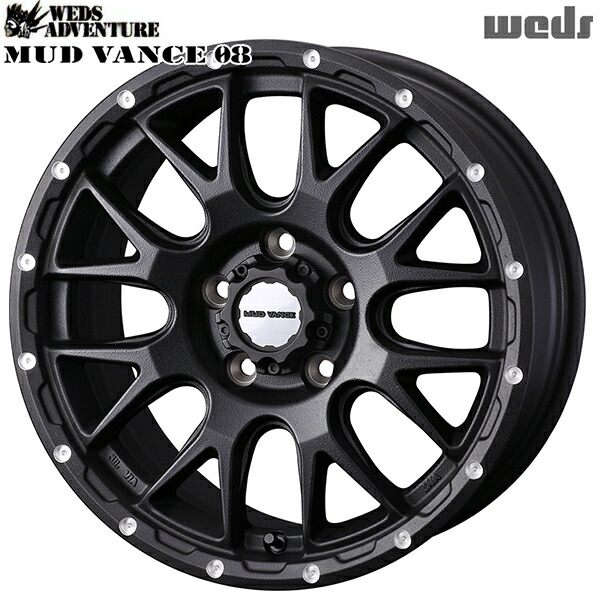18インチ 7.5J 5H114.3 +35 Weds ウェッズ マッドヴァンス08 フリントブラック アルミホイール単品 4本(1台分)送料無料 |タイヤホイール激安王国