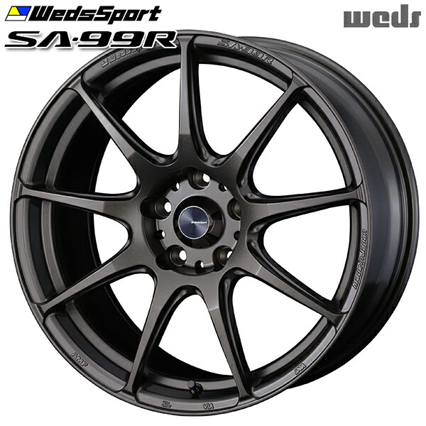 WedsSport タイヤ付きホイール17インチ4本 WEDS (4本セット価格) 17インチ 6.5J 4/100 ウェッズ SPORT SA