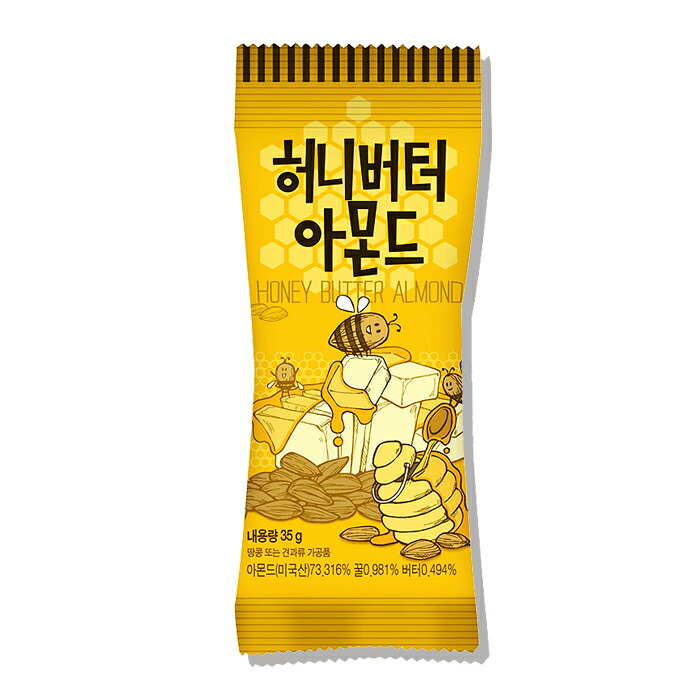 楽天市場 Tom S Farm ハ二ーバター アーモンド 35g ピーナッツ ナッツ ハ二 バタ おつまみ 韓国お菓子 韓国食材 韓国食品 話題のハニーバターアーモンド 韓サイ 楽天市場店