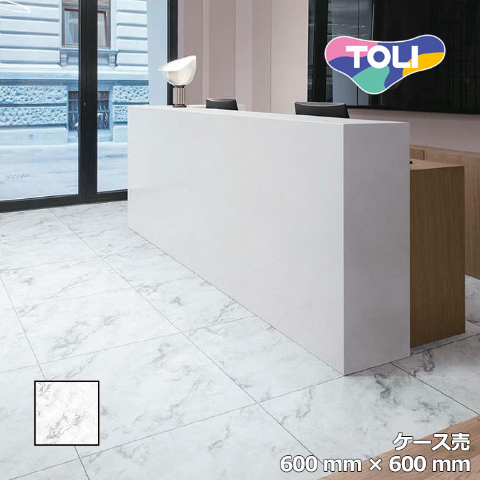 【貨物輸送無料】【容れもの売】 東リ 床材 600mm×600粍 白いことビー玉 PST3061 立ち会い場瓦 TOLI ロイヤルストーン・モア ROYALSTONE 新品番 PST4105