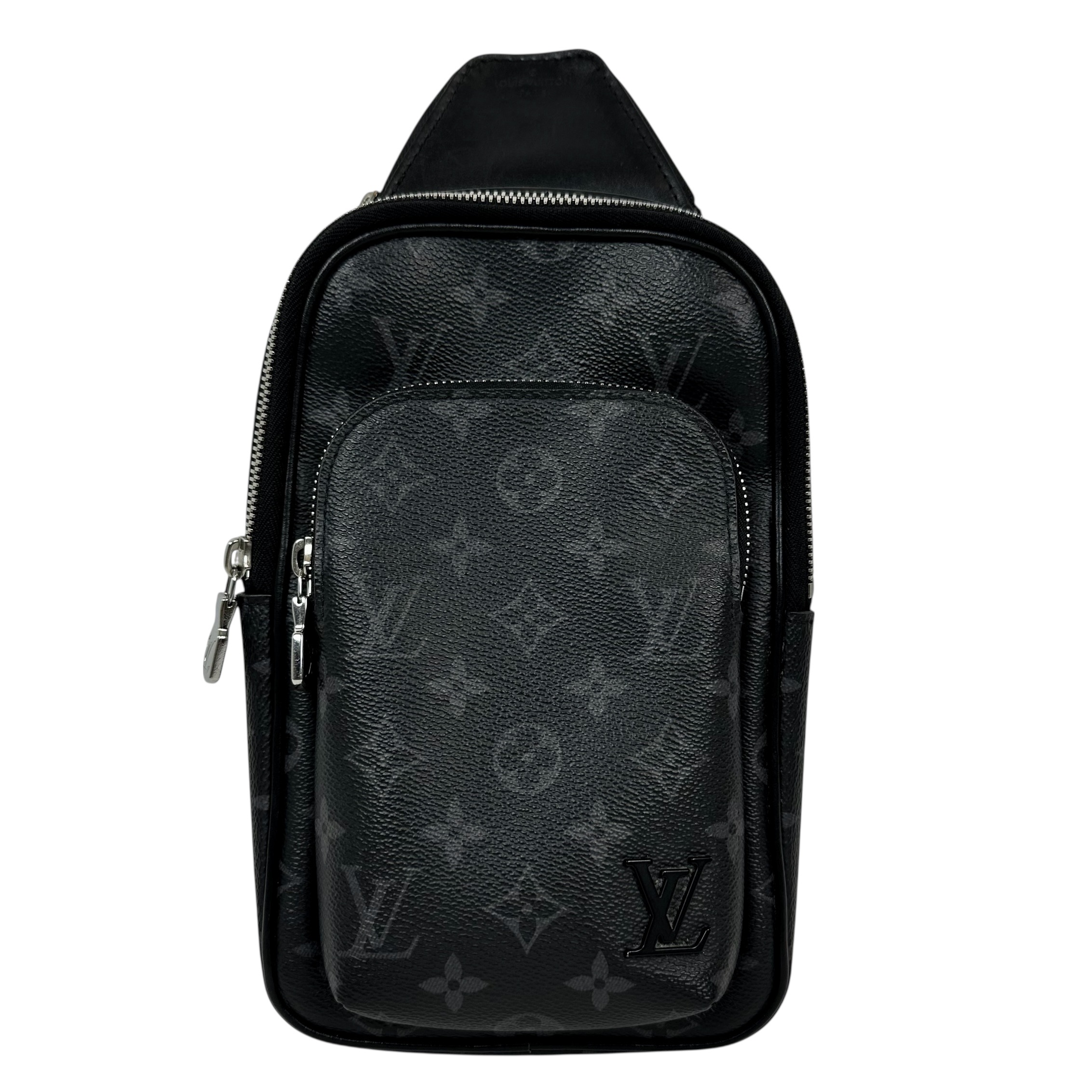 【Louis Vuitton】 ルイ・ヴィトン アヴェニュースリングバッグPM 　M47137 モノグラム 黒 ブラック系 ボディバッグ ショルダーバッグ メンズ 【中古品】 USED-AB 【9356】 質屋かんてい局仙台卸町店 店