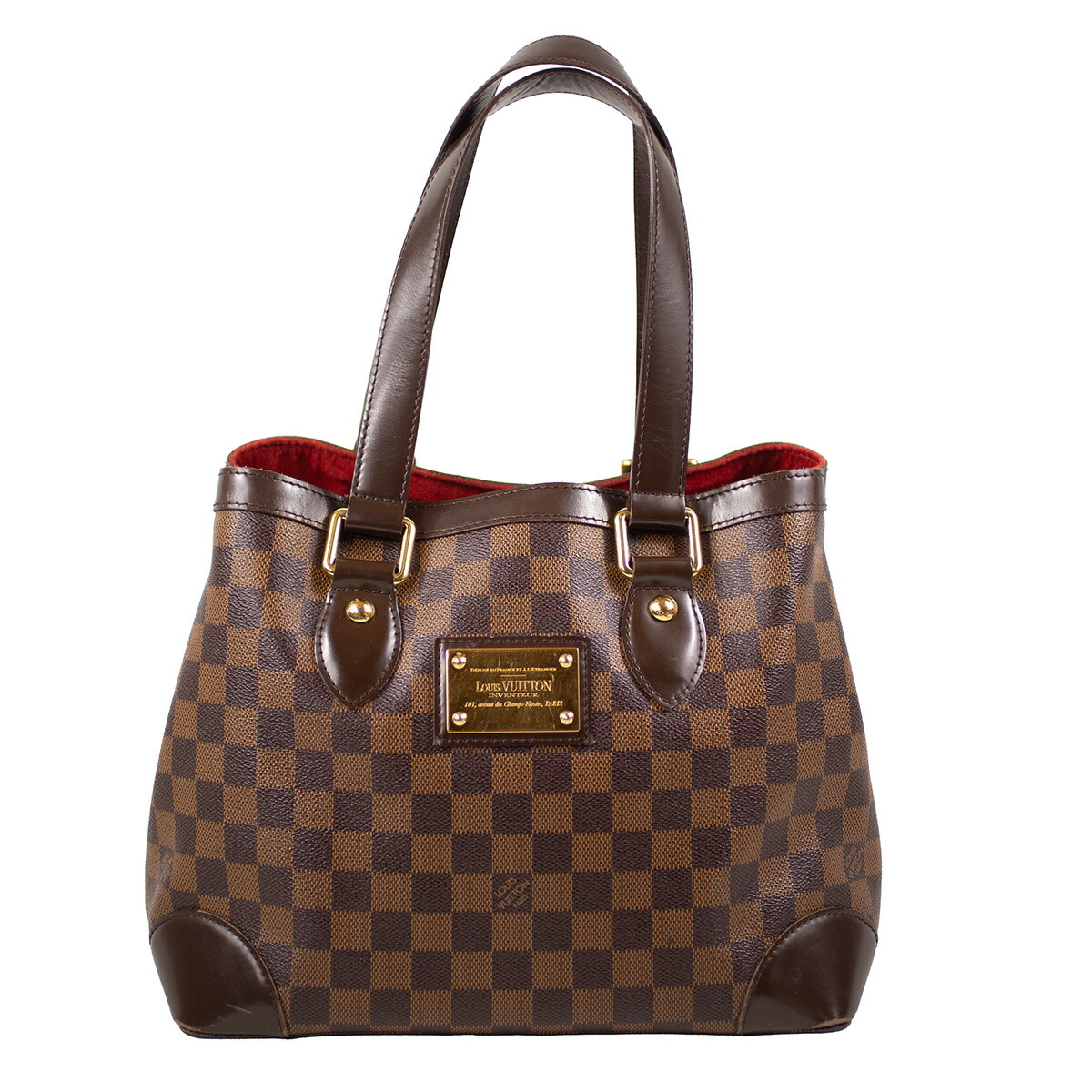 【Louis Vuitton】ルイ・ヴィトン ハムステッドPM N51205 ダミエ エベヌ ブラウン系 トートバッグ ショルダーバッグ レディース 【中古品】 USED-B 【9304】 質屋かんてい局仙台卸町 店