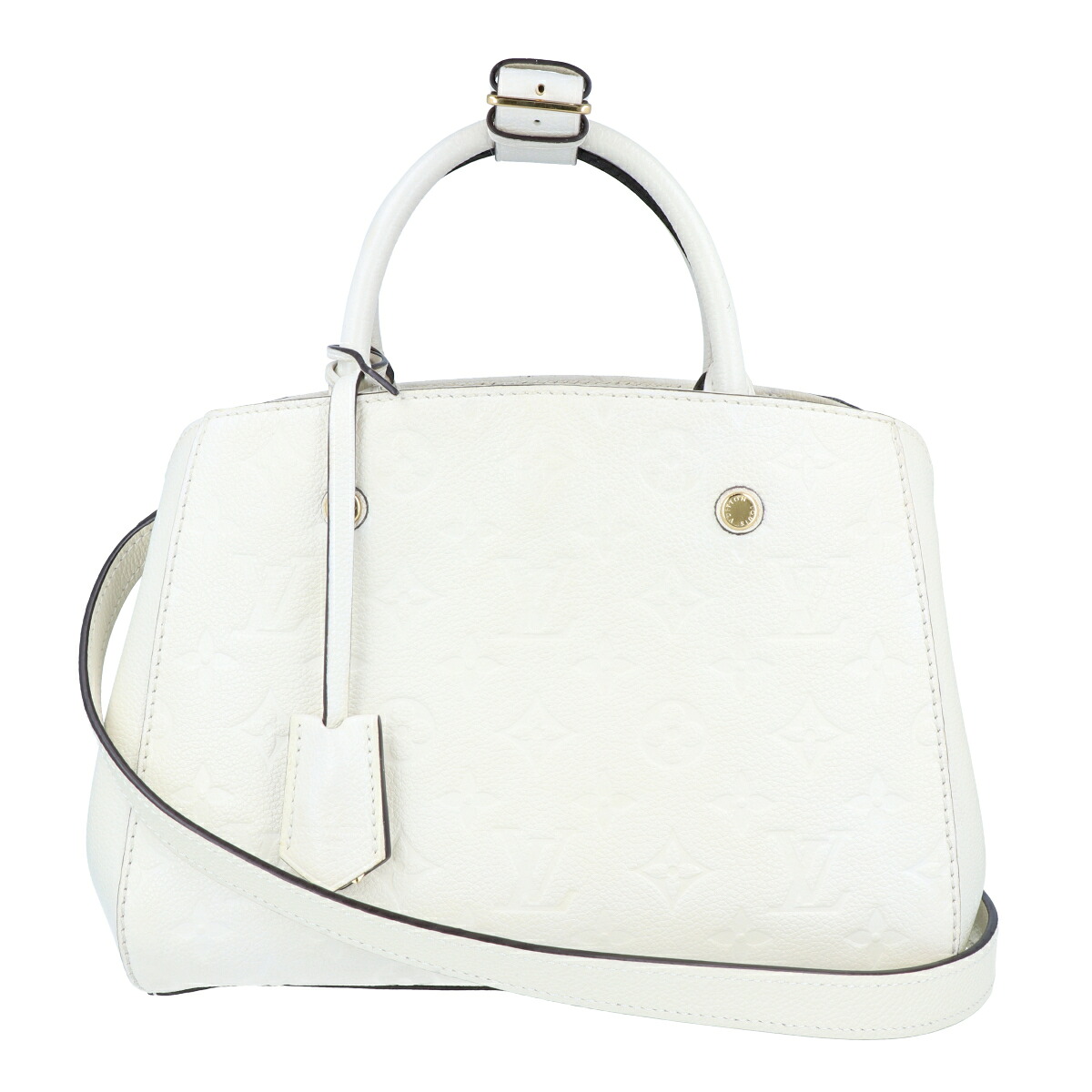 【Louis Vuitton】ルイ・ヴィトン モンテーニュBB M50880 モノグラムアンプラント 白いこと系 ゴールド金具 ハンドバック ショルダーバッグ 2WAY 【中古】 USED-B 【9304】 一六銀行かんてい局仙台卸町店 店