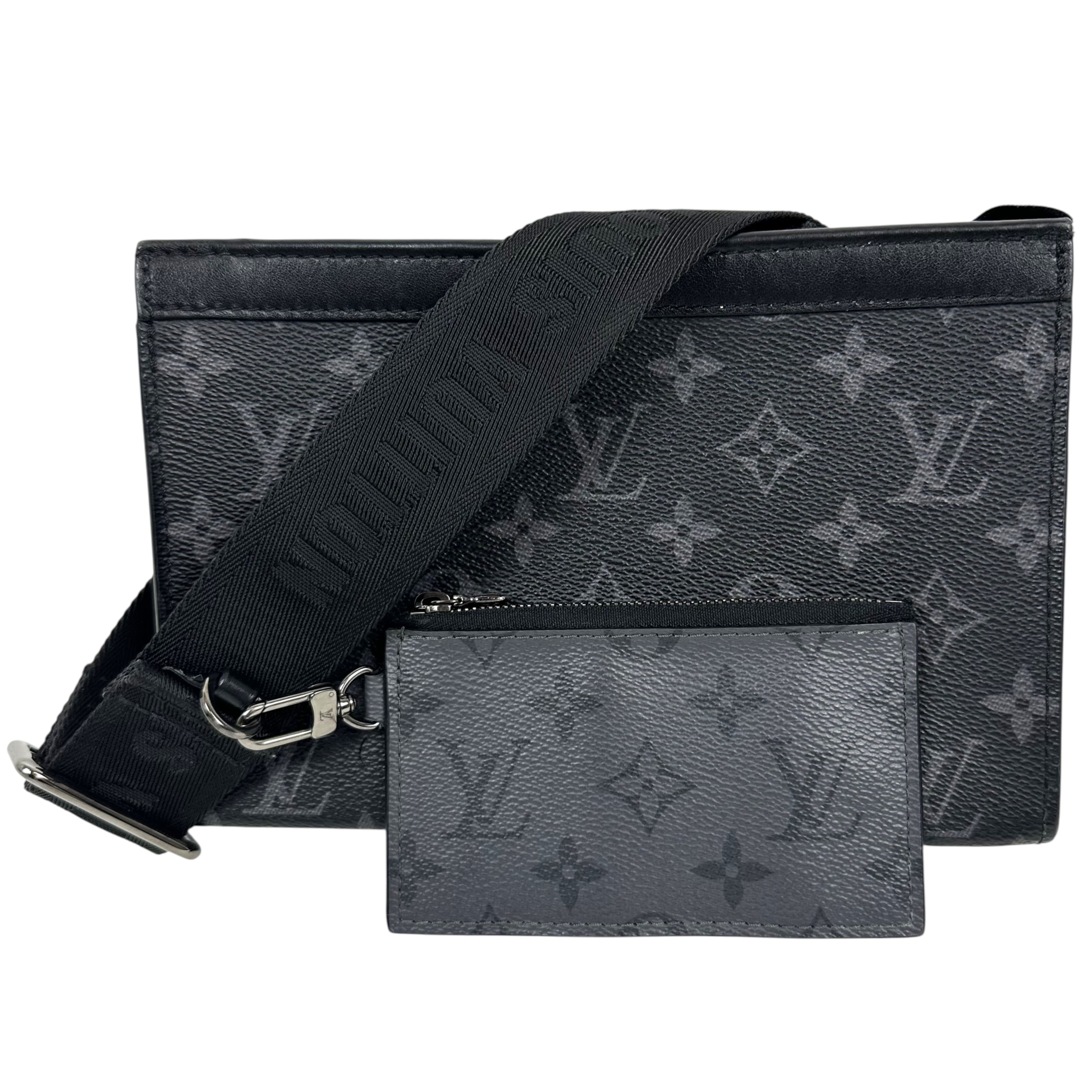 【Louis Vuitton】ルイ・ヴィトン  ガストン・ウェアラブル ウォレット モノグラム・エクリプス M81124 黒いこと ショルダーバック 二番目御徒面子 コインケース メンズ レディース ユニ一発やる【中古】 USED-AB 【9356】 一六銀行かんてい局仙台卸町 店