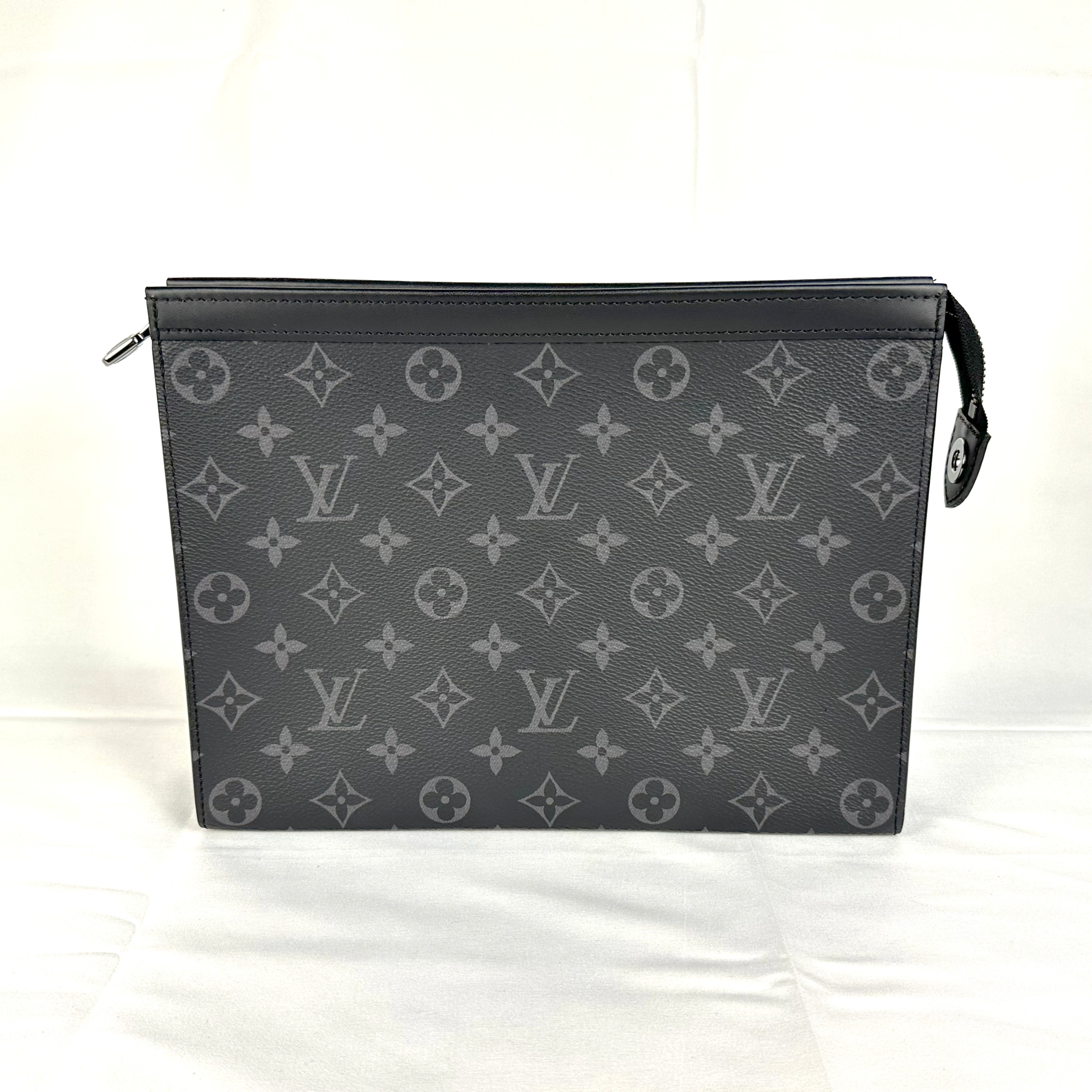 【Louis Vuitton】ルイ・ヴィトン M61692 ポシェット・ヴォワヤージュ モノグラムエクリプス クラッチペダル御徒面子 2塁手御徒面子 黒いこと メンズ 【中古】 USED-A 【9304】 一六銀行かんてい局仙台卸町店 店