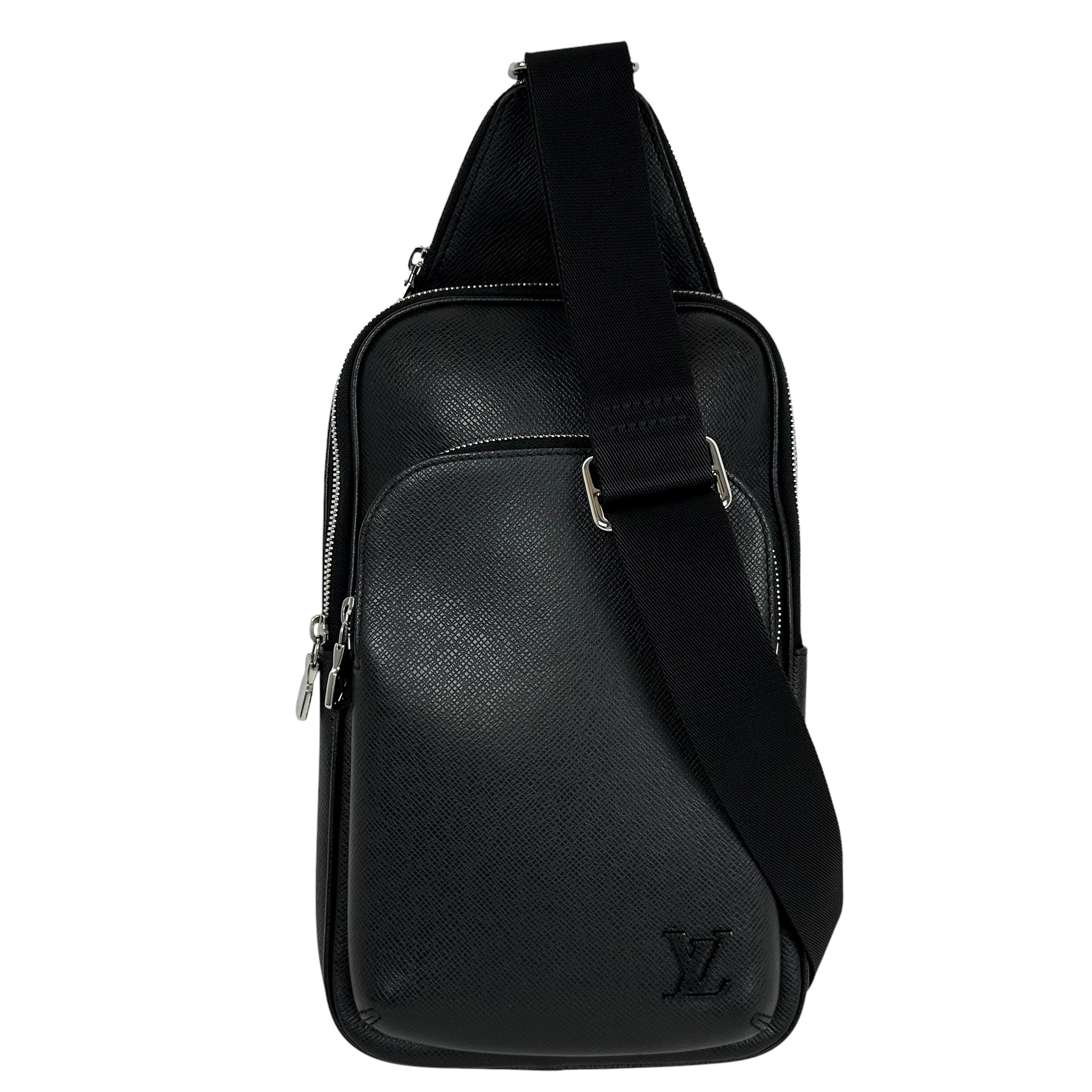 【Louis Vuitton】 ルイ・ヴィトン アヴェニュースリングバッグ タイ王国ガ M30863 黒 黒いこと系 上半身御徒面子 ショルダーバッグ メンズ 【中古品】 USED-A 【9304】 一六銀行かんてい局仙台卸町店 店