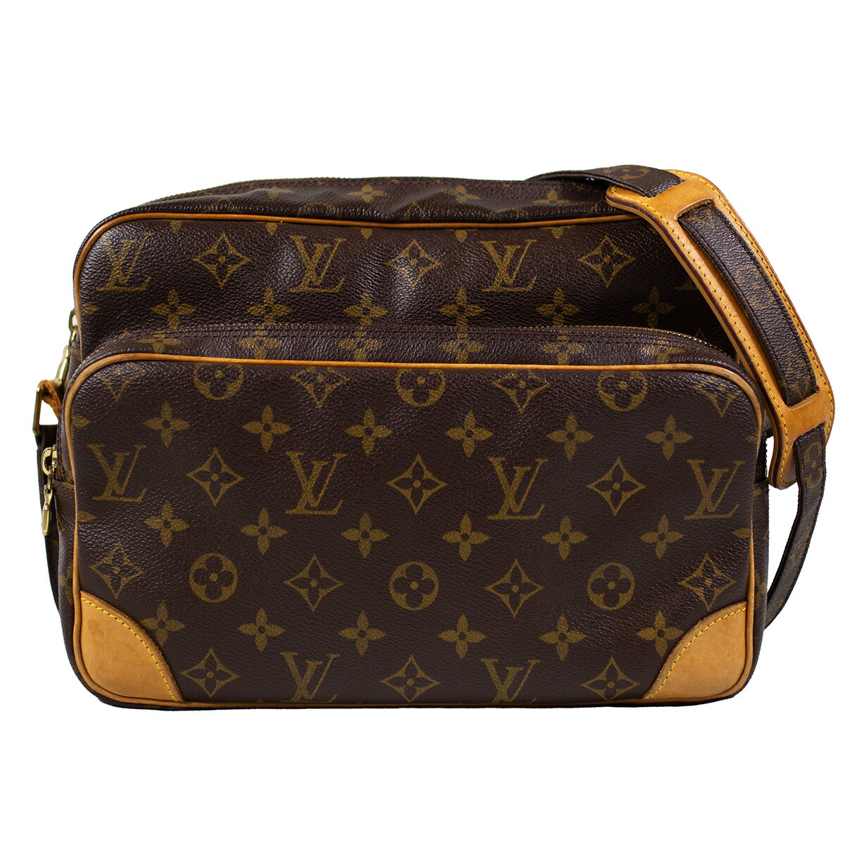 【Louis Vuitton】ルイ・ヴィトン ナイル M45244 モノグラム ブラウン系 ショルダーバッグ クロスボディバッグ 斜め掛け レディース 【中古品】 USED-B 【9304】 質屋かんてい局仙台卸町 店