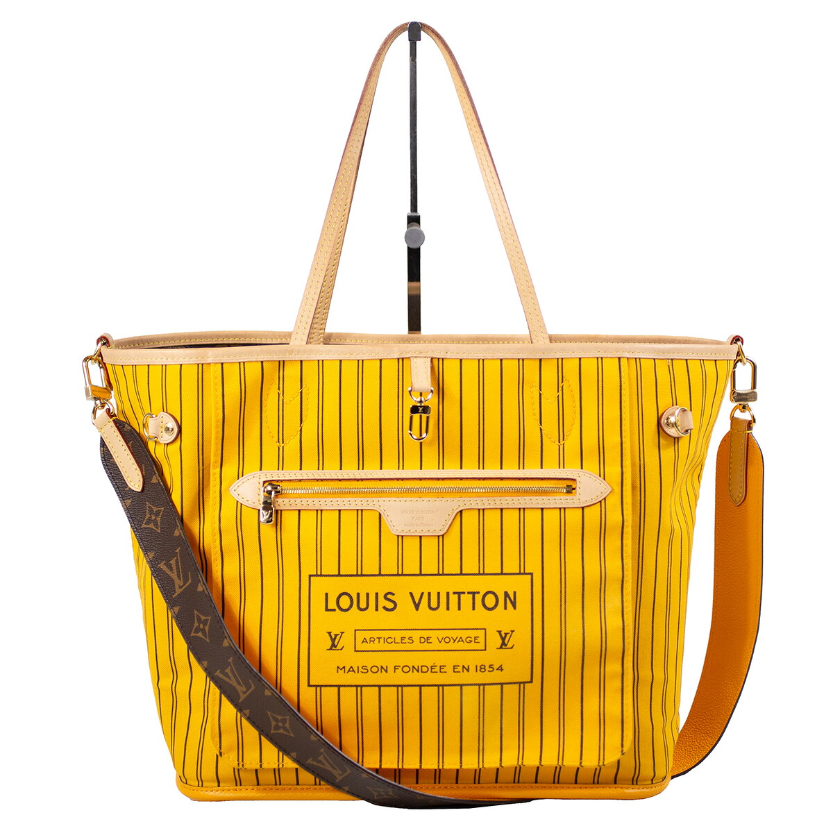 【Louis Vuitton】ルイ・ヴィトン ネヴァーフル 内方アウトMM M11947 ジョーヌサフラン 黄み モノグラム 赤銅色系 リヴァーシブル トートバッグ ショルダーバッグ 2WAY レディース 【中古品】 USED-A 【9356】 一六銀行かんてい局仙台卸町 店 2way・3wayバッグ-バッグ