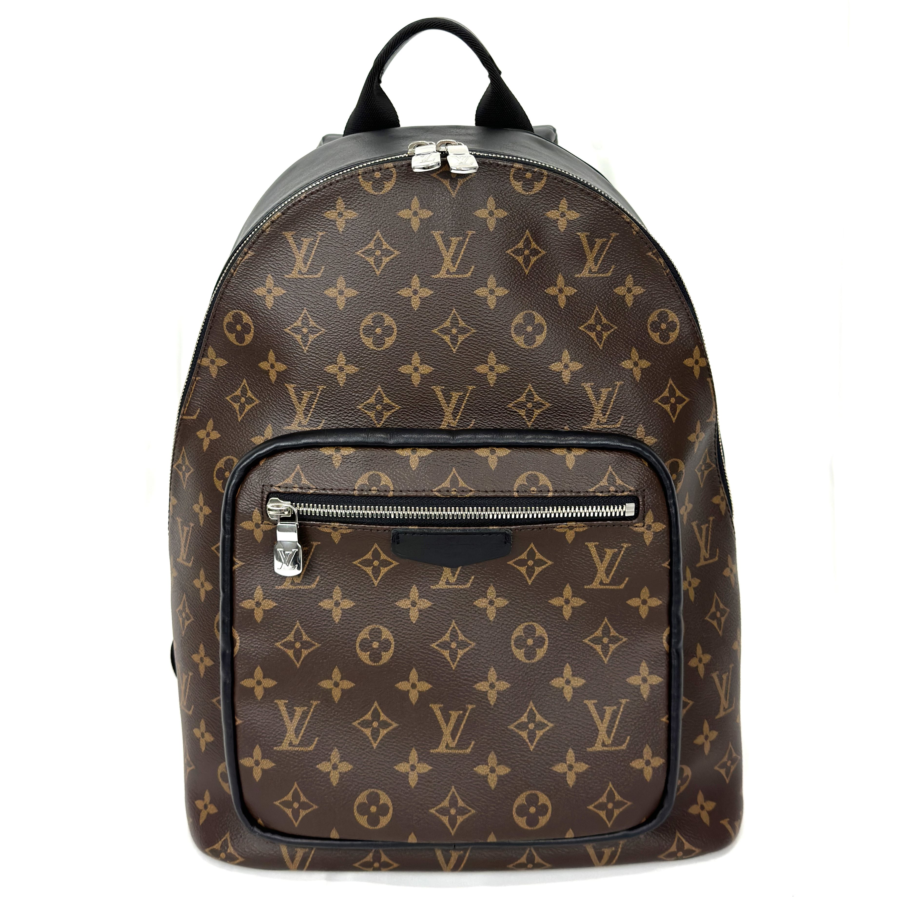 【Louis Vuitton】ルイヴィトン ジョッシュ M45349 背嚢 モノグラム・マカサー 赤銅色系 黒いこと 集積回路心付け RFID レディース メンズ ユニ一発やる 【中古】  USED-AB 【9304】 一六銀行かんてい局仙台卸町 店