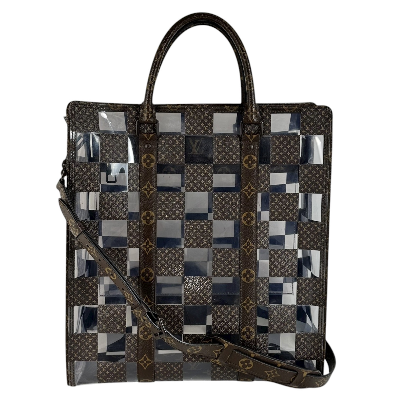 【Louis Vuitton】ルイ・ヴィトン M20866 モノグラムチェスPVC トートバッグ ハンドバッグ ショルダーバッグ 2WAY レディース メンズ ユニセックス 【中古】USED-BC【9304】 質屋かんてい局仙台卸町店 97,900円