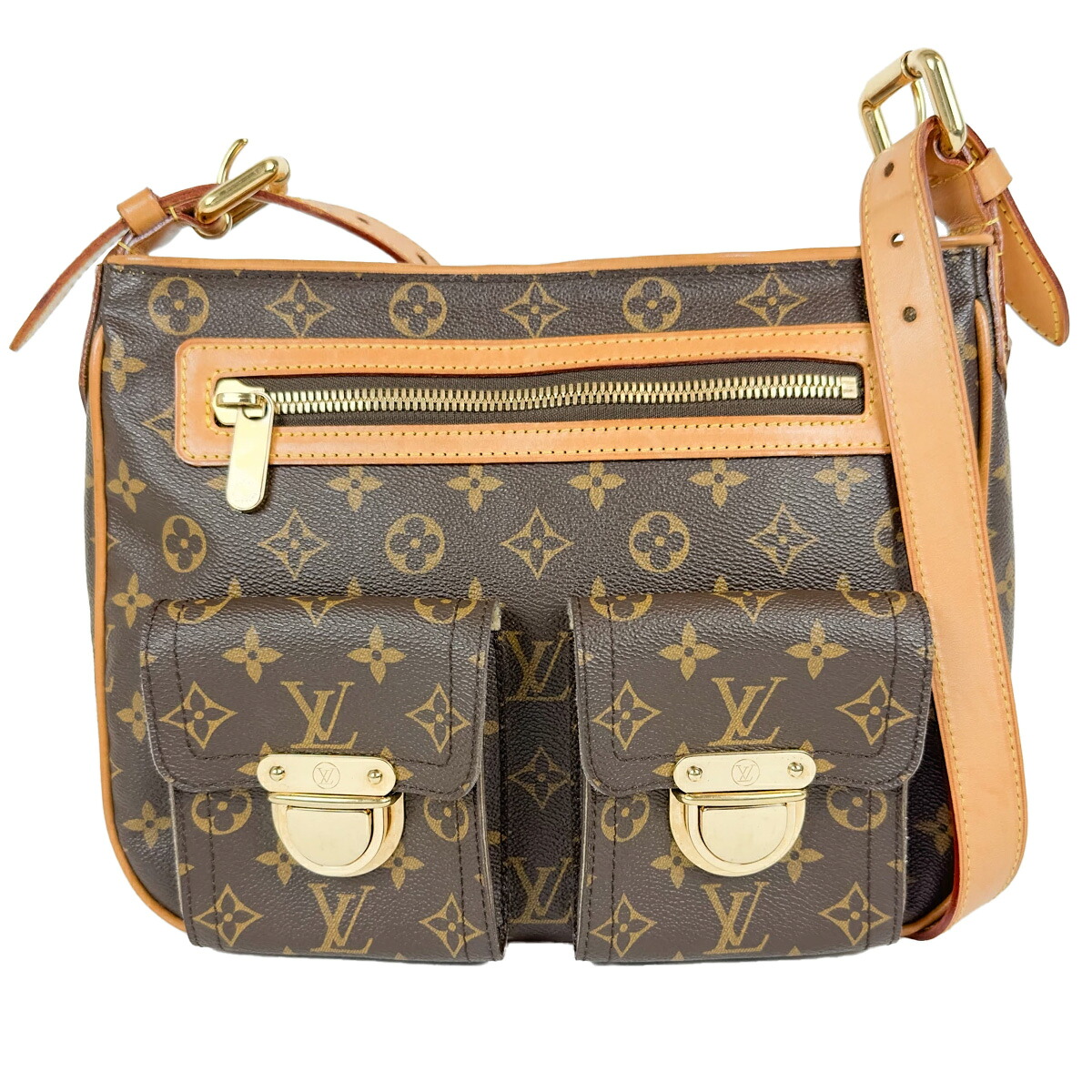【Louis Vuitton】ルイヴィトン　ハドソンGM　M40045 モノグラム キャンバス ブラウン系 ショルダーバッグ ワンショルダー ハンドバッグ レディース 【中古】USED-AB 【9304】 質屋かんてい局仙台卸町店｜かんてい局仙台卸町店　店 84,040円