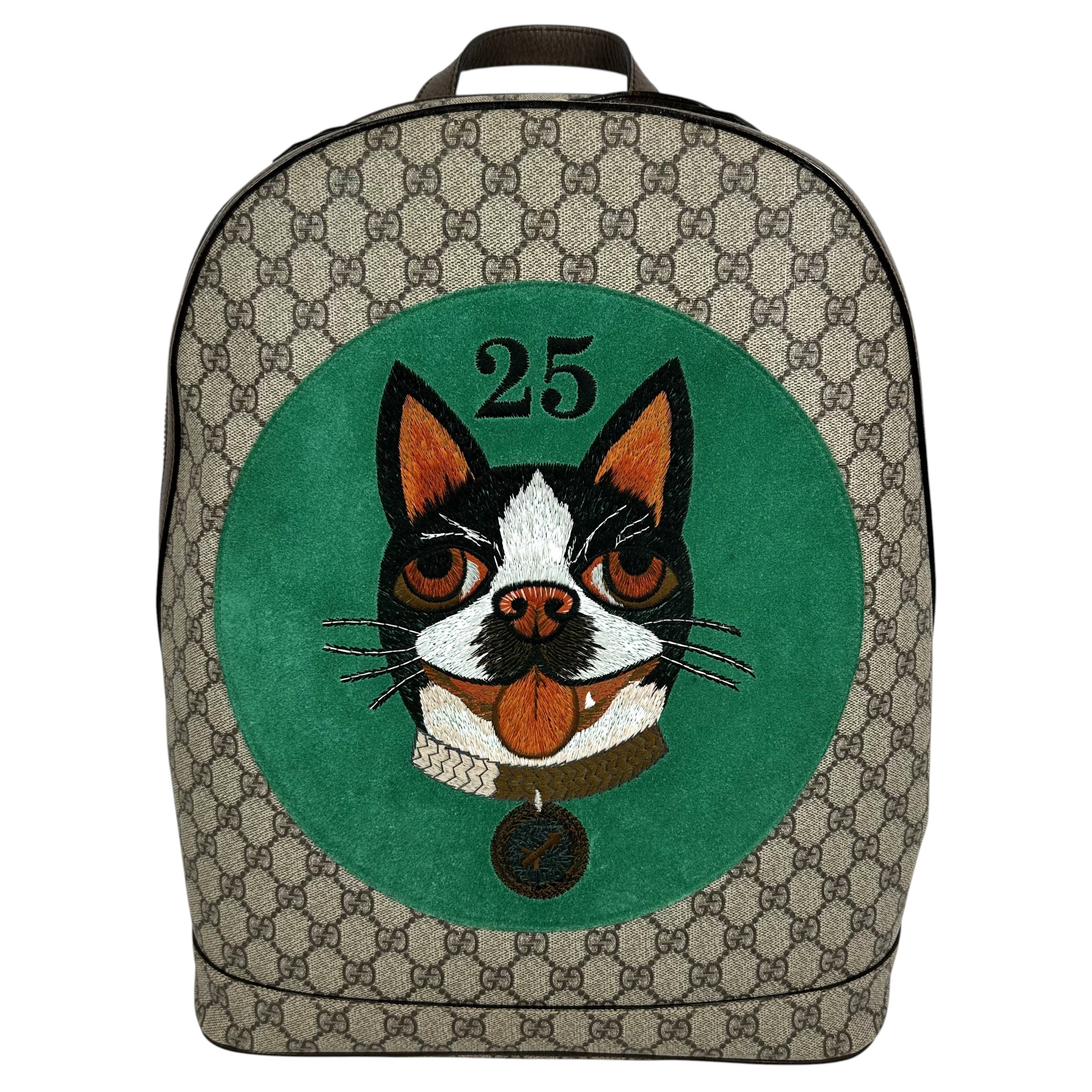 【GUCCI】グッチ ボスコ パッチ 505372 リュックサック バックパック GGスプリーム ブラウン系 グリーン メンズ レディース ユニセックス 【中古】 USED-BC 【9304】 質屋かんてい局仙台卸町 店