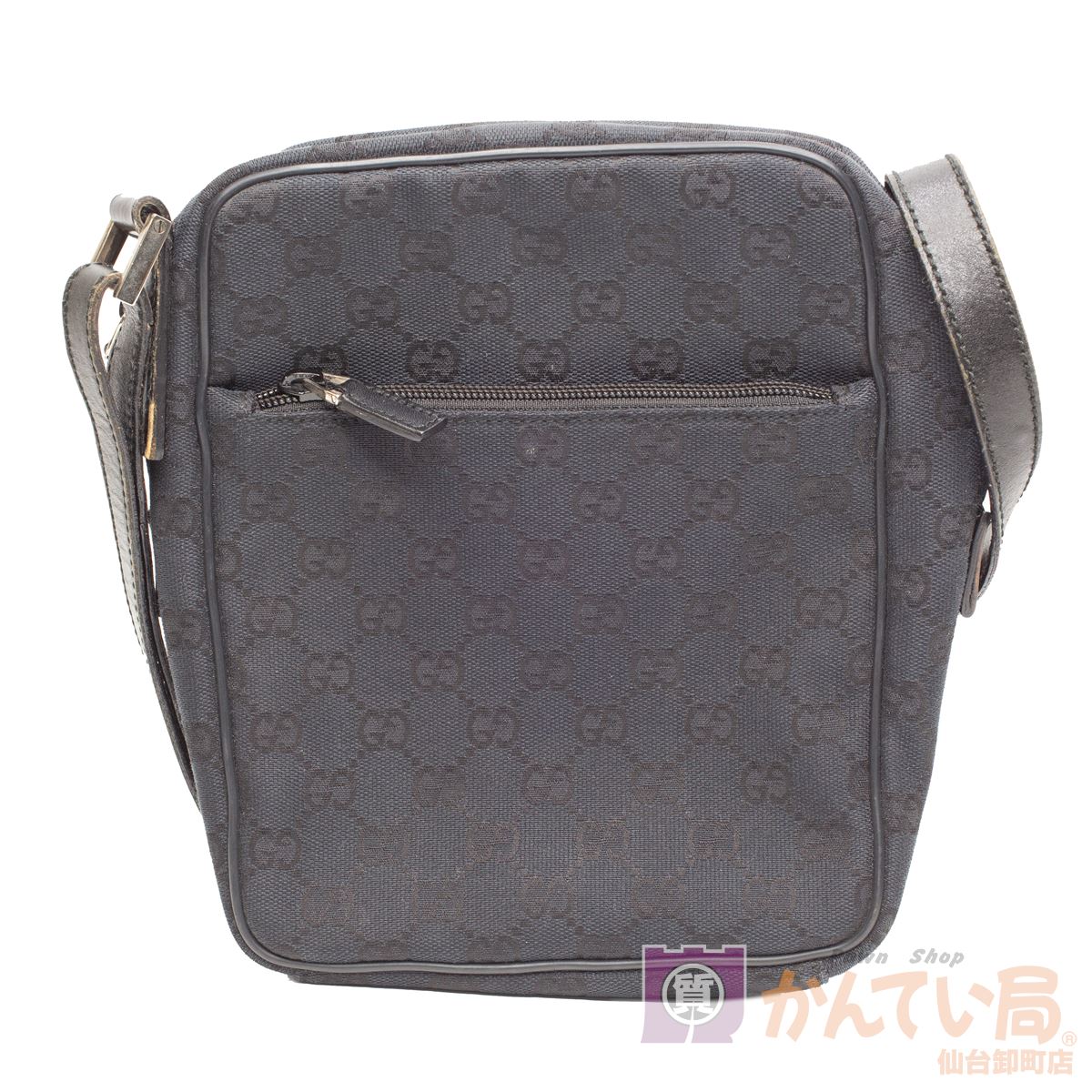 Gucci グッチ Ggキャンバスショルダーバッグ 018 1612 レディース メンズ ユニセックス ショルダーバッグ ブラック系 中古 Used かんてい局仙台卸町店 Mozago Com