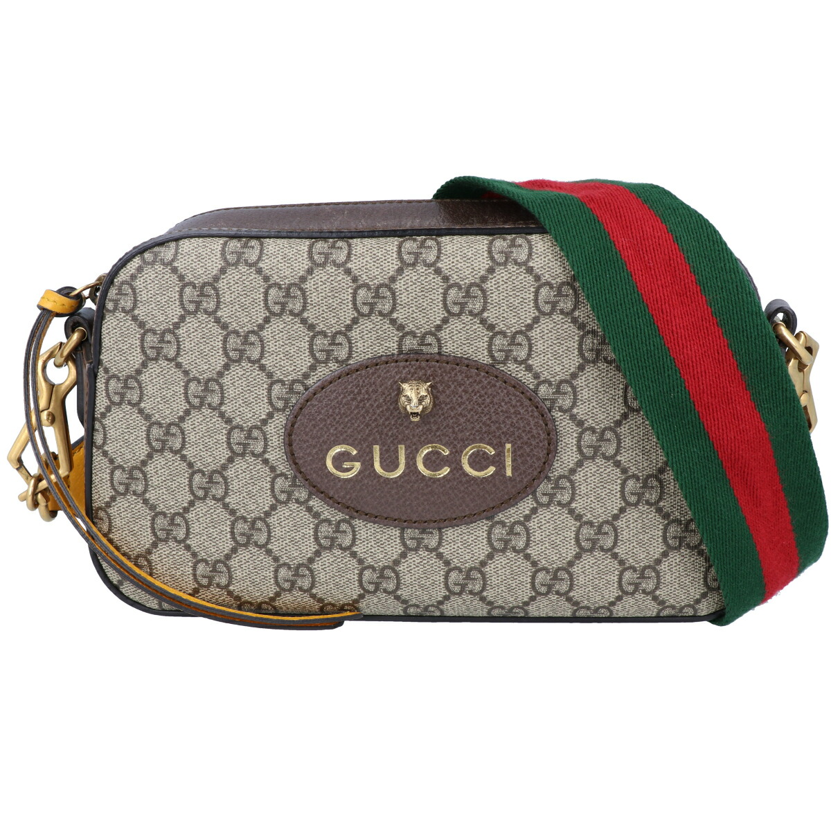 【GUCCI 】グッチ ネオヴィンテージ メッセンジャーバッグ GGスプリーム 476466 ベージュ ブラウン ショルダーバッグ レディース 【中古】 USED-AB 【9304】 質屋かんてい局仙台卸町店 店