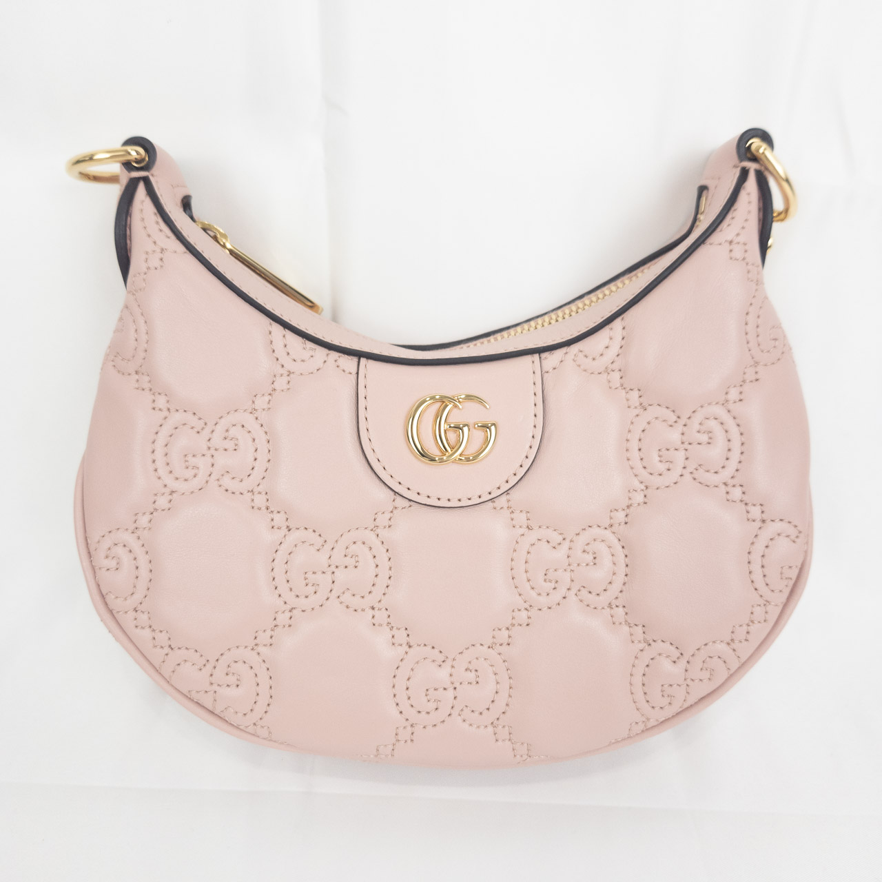【GUCCI 】グッチ GGマトラッセ  ミニ御徒面子 739736 曲がった掛け 2Way チェーン店 ショルダーバッグ なめし革 点火装置さくら色 ゴールド金具 レディース 御徒面子 【中古】 USED-S 【9356】 一六銀行かんてい局仙台卸町店 店