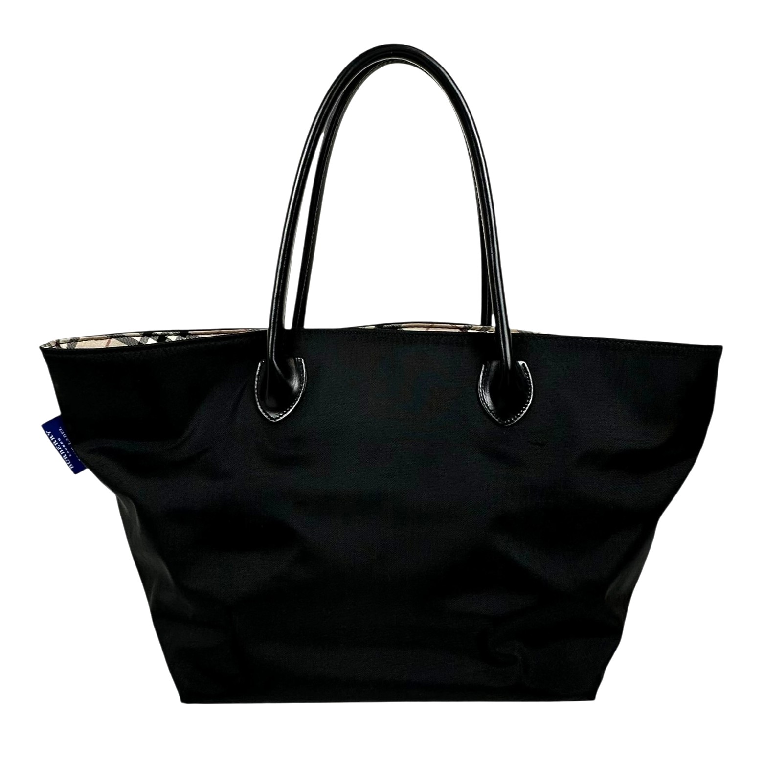 バーバリーブルーレーベル　トートバッグ　キャンバス　ホース　ラージ　A4 A4収納 ファッション 【バーバリーブルーレーベル】トートバッグ