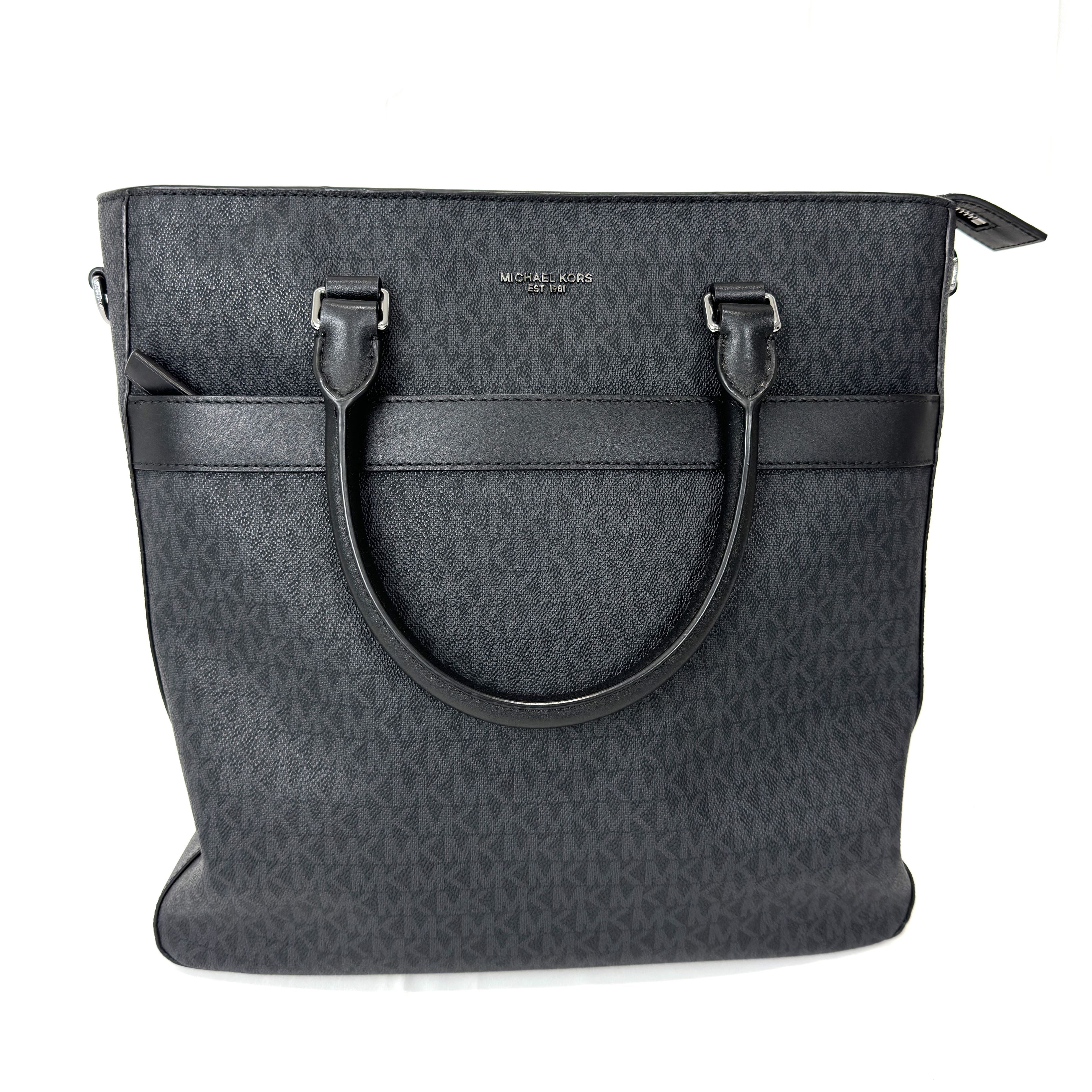 【MICHAEL KORS】マイケルコース COOPER ビジネスバッグ ブラック ショルダーバッグ トートバッグ 2WAY 総柄 メンズ レディース ユニセックス 新古品 未使用品 【中古】 USED-SS 【9356】 質屋かんてい局仙台卸町店 店