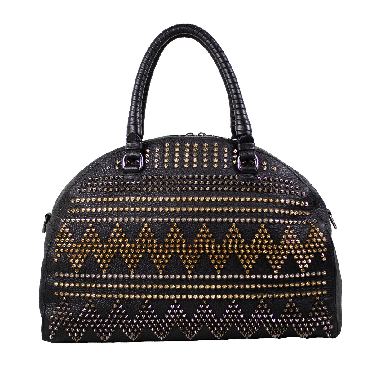 【美品】Christian Louboutin ボストンバッグ　スタッズ クリスチャン ルブタン Christian Louboutin Christian