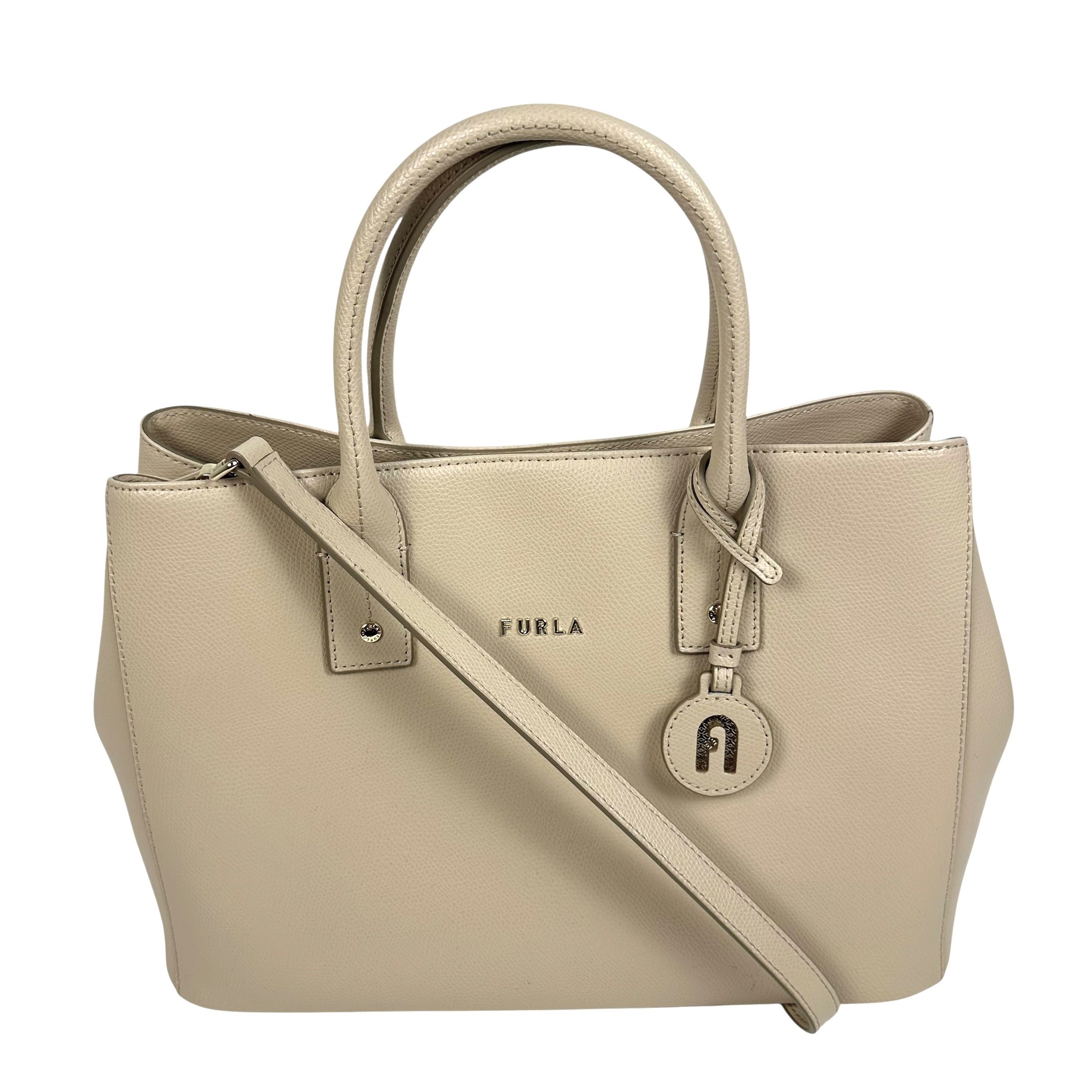 【極美品】フルラ VIPER ヴァイパー 2WAYバッグ レザー グレーベージュ 楽天市場】フルラ パイパー（素材（生地・毛糸）本革