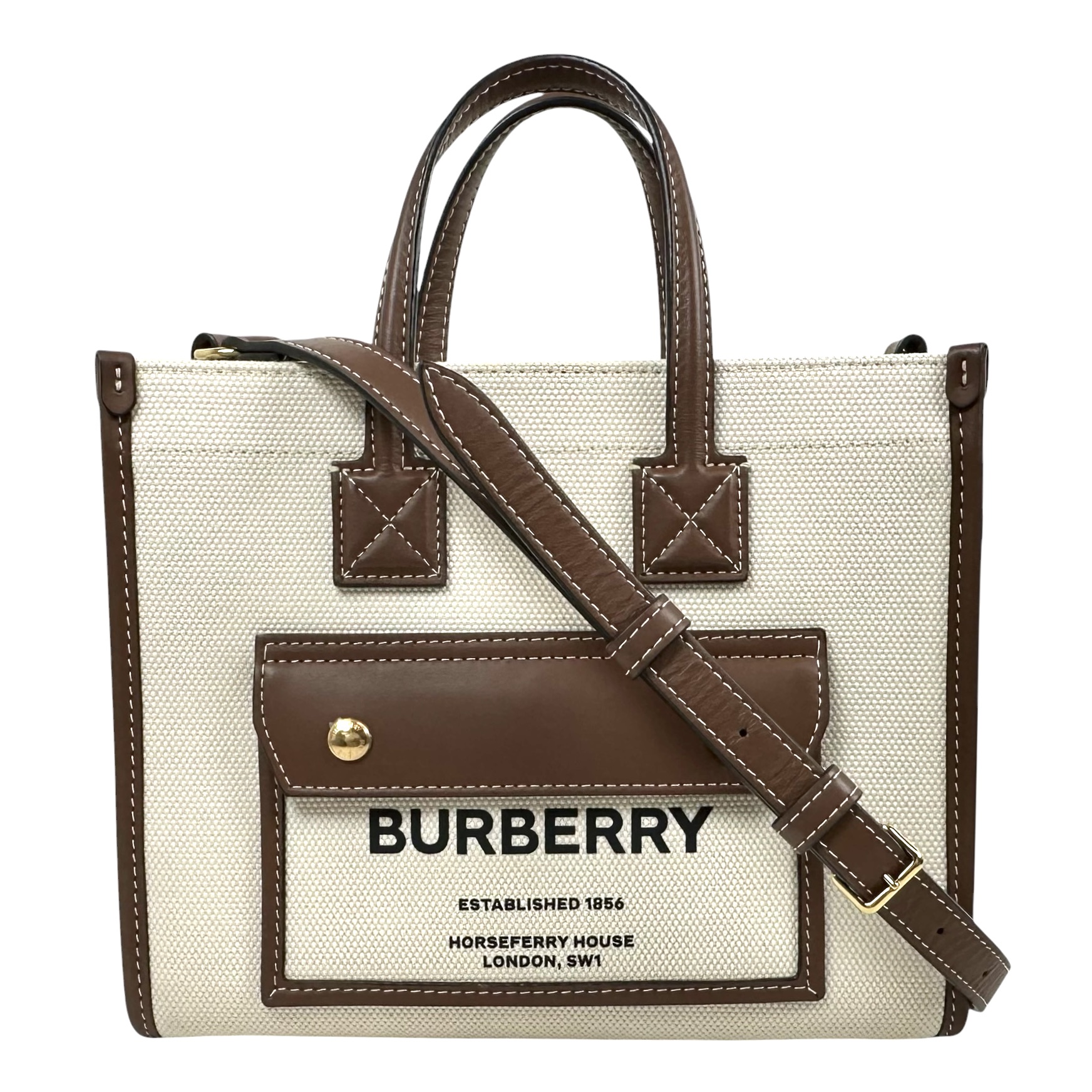 【BURBERRY】赤ちょうちんバリー ミニ フレヤトート レディース うしろ側【中古品】 USED-AB【9304】一六銀行かんてい局仙台卸町 店
