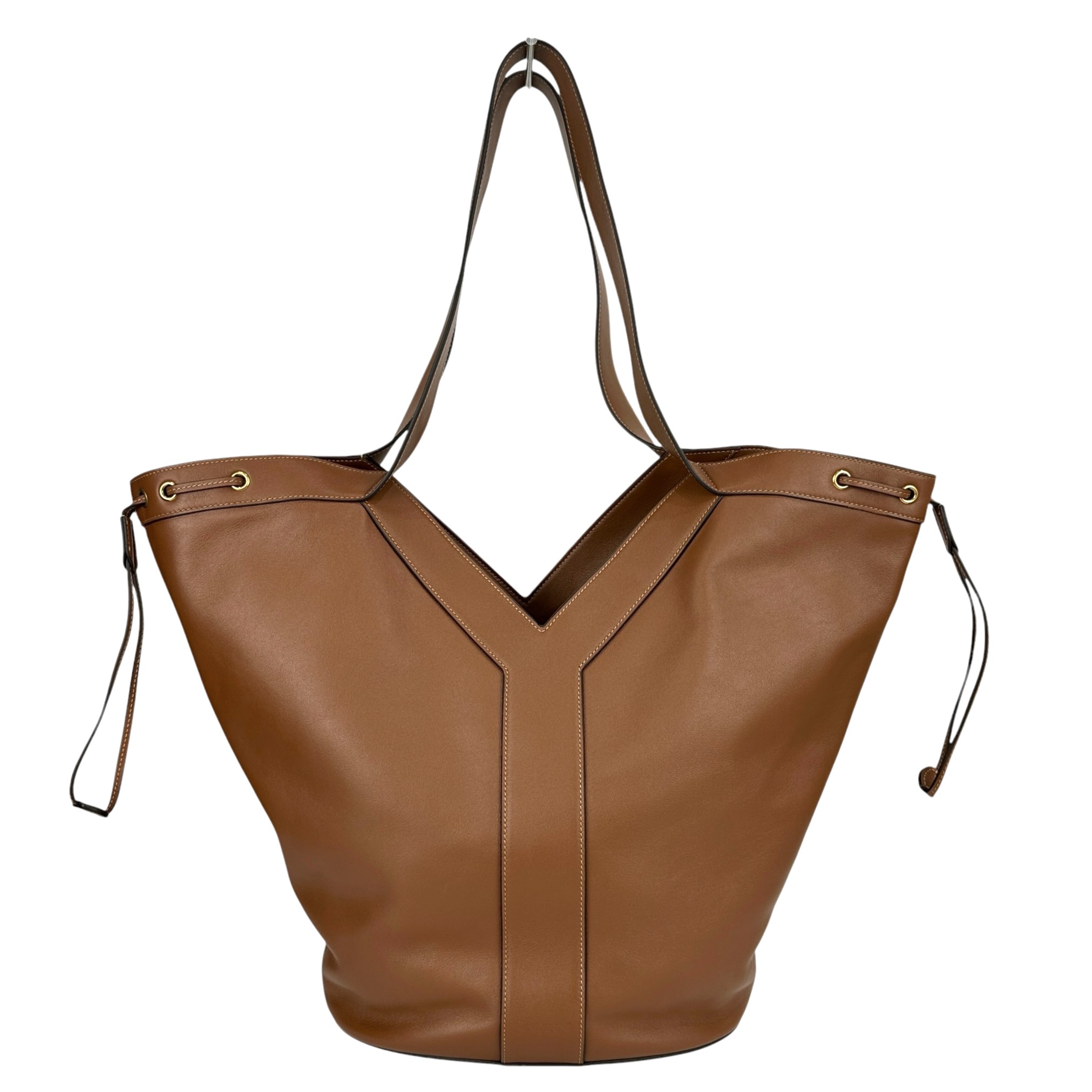 【SAINT LAURENT】サンローラン Yトートバッグ レザー ブラウン 茶 レディース バッグ 【中古品】 USED-A【9356】 質屋かんてい局仙台卸町店 店｜かんてい局仙台卸町店　店