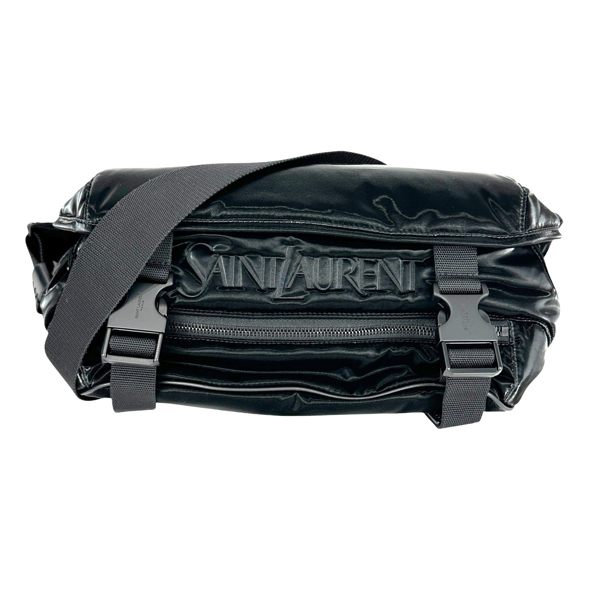 【SAINT LAURENT】サンローラン 758258 クロスボディバッグ ブラック 黒 メンズ レディース ユニセックス バッグ 【中古品】 USED-A【9356】 質屋かんてい局仙台卸町店 店｜かんてい局仙台卸町店　店